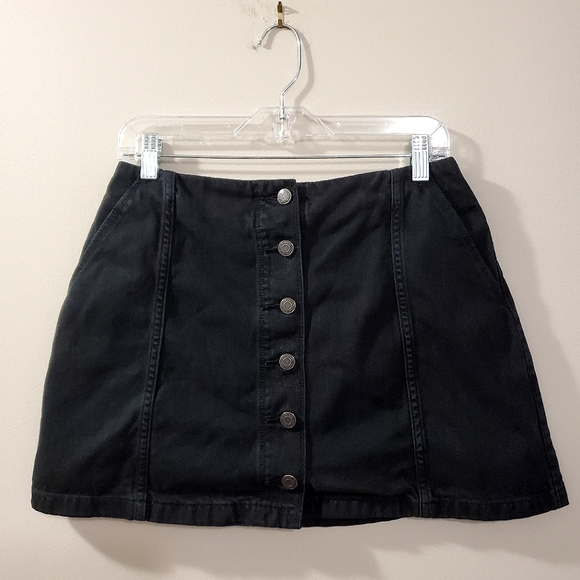 Wilfred Free - Ahrens Button Denim Mini Skirt - Size 8 - Picture 5 of 10